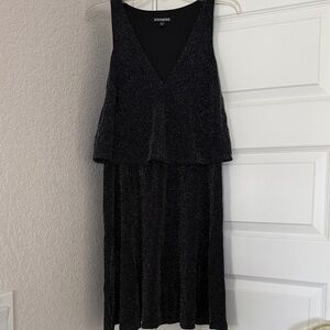 Express Glittery Sleeveless Dress